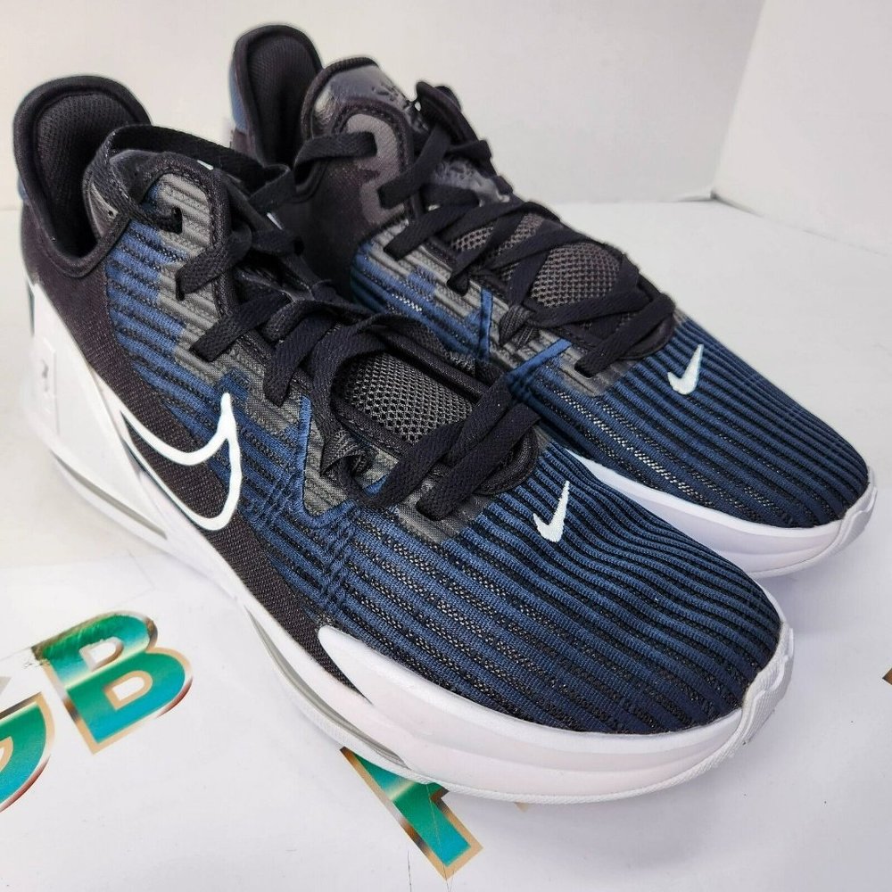 Nike LeBron Witness 6 Mens Black White Basketball Sneaker Shoes CZ4052-002 - Picture 2 of 7